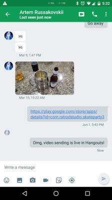 Вышел мессенджер Hangouts 11 с поддержкой видео-сообщений