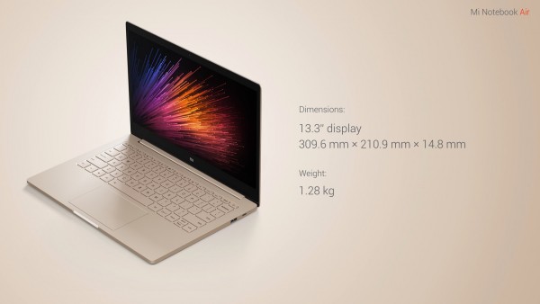 Xiaomi представила свой первый ноутбук — Mi Notebook Air