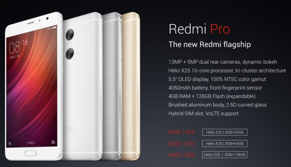 Xiaomi Redmi Pro — новый фаблет с двойной камерой