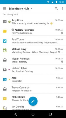 BlackBerry Hub официально доступен на всех устройствах с Android 6.0
