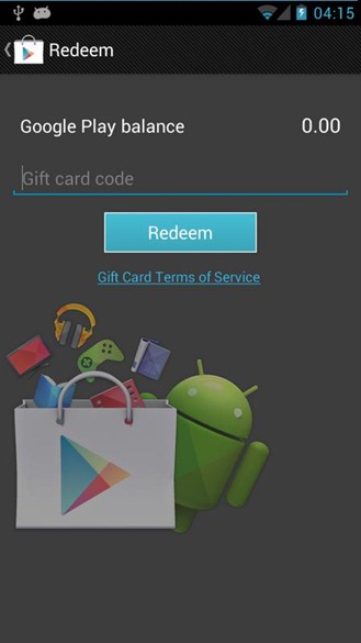 google play balance gift card