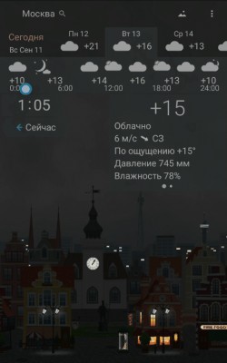 Обзор погодной программы YoWindow на Android