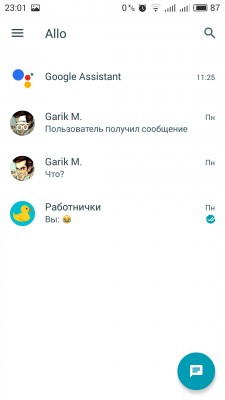 Обзор мессенджера Google Allo