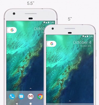 Сделано Google: представлены смартфоны Pixel и Pixel XL