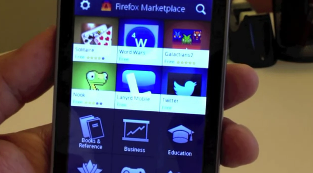 Демо-видео FireFox OS на смартфоне ZTE