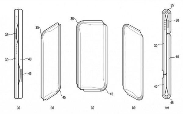 Новый патент Samsung демонстрирует сгибаемый смартфон