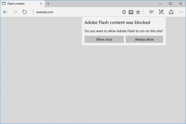 Microsoft Edge заблокирует Flash по умолчанию
