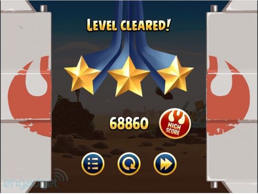 Скриншоты Angry Birds Star Wars (Update)
