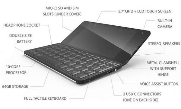 Gemini PDA – ноутбук на Android и Linux размером со смартфон