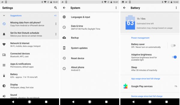 Android O: нововведения в первой тестовой сборке