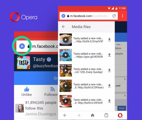 Opera Mini получит удобный менеджер загрузки видео