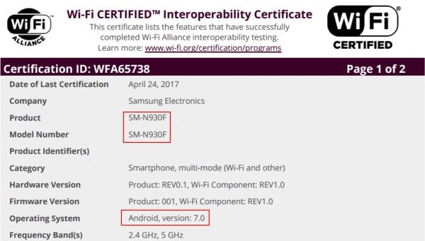 Восстановленный Galaxy Note 7 прошел сертификацию