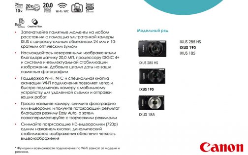 Canon презентовал главные весенние новинки — Компактные IXUS и Pover Shot. 8