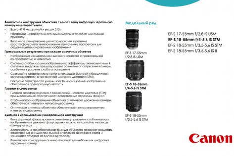 Canon презентовал главные весенние новинки — Новые объективы для аппаратов EOS. 6