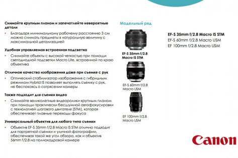 Canon презентовал главные весенние новинки — Новые объективы для аппаратов EOS. 11