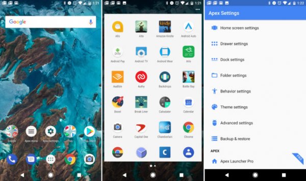 Apex Launcher вернулся из мертвых