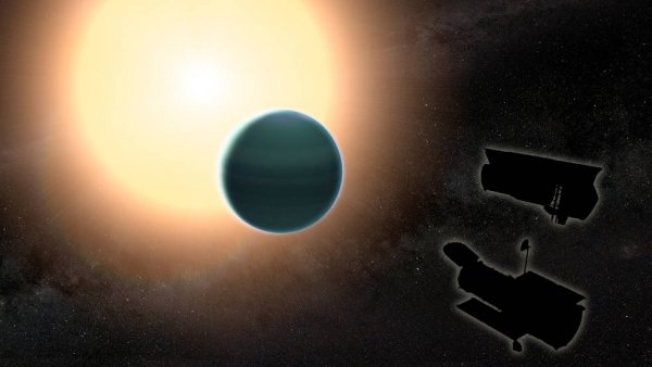 В атмосфере «теплого Нептуна» обнаружены следы воды