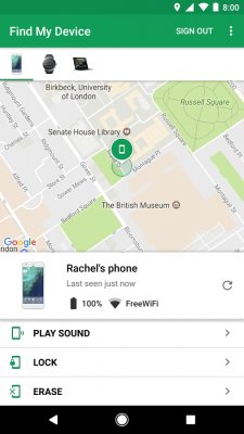 Find My Device — новое приложение Google для поиска смартфонов