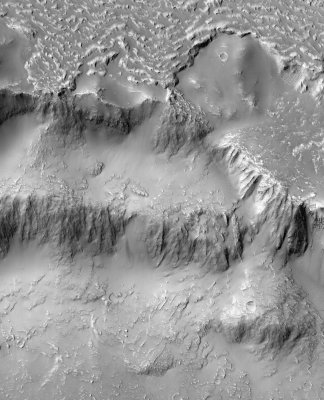 NASA показало марсианский Ниагарский водопад из лавы