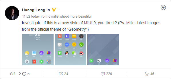Xiaomi показала дизайн MIUI 9 и готовит безрамочный флагман