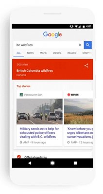 Google начнет информировать о чрезвычайных ситуациях