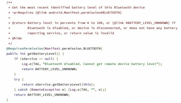В Android появится штатный индикатор заряда Bluetooth-устройств