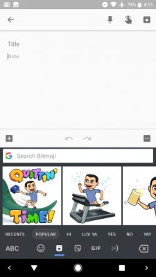 В клавиатуре Gboard для Android появились стикеры