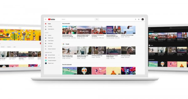 YouTube обновил дизайн и сменил лого
