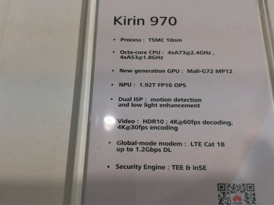 Huawei на IFA 2017: флагманский процессор Kirin 970 с встроенным ИИ