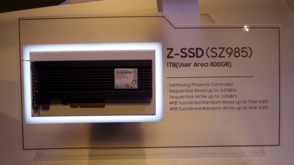 Samsung начнет выпускать накопители Z-SSD на основе памяти Z-NAND