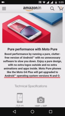 Motorola не обновит Moto G4 до Android 8.0 Oreo, как обещала ранее