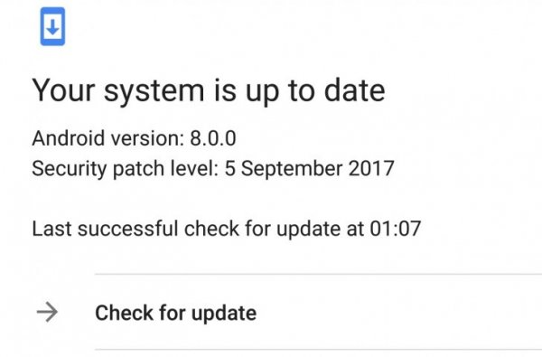 Кнопка «Проверить обновление» в Android теперь фактически работает