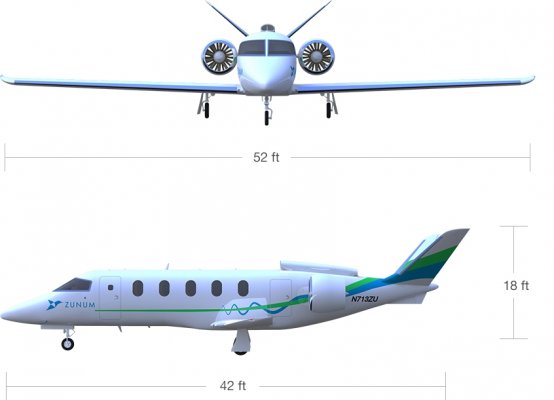 Zunum Aero может стать первым пассажирским электросамолётом