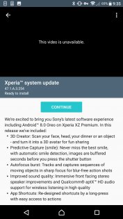 Sony Xperia XZ Premium обновляется до Android 8.0 Oreo