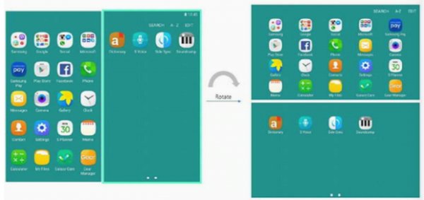 Как выглядит интерфейс сгибаемого смартфона Samsung