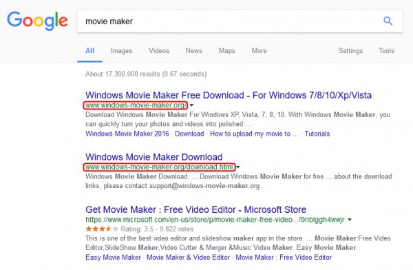 Фейковый Windows Movie Maker просит денег