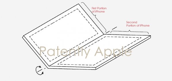 Новый патент Apple рассказывает о складном iPhone