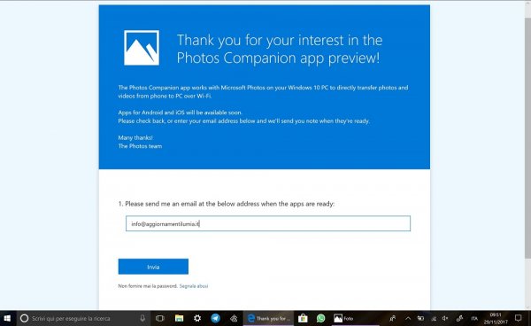 Microsoft готовит приложение для передачи фото со смартфона на ПК