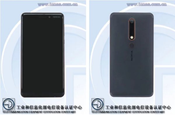 Nokia 6 (2018) прошёл сертификацию в TENAA