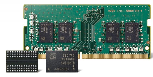 Samsung начинает выпускать новые чипы памяти DDR4 DRAM по 10-нм техпроцессу