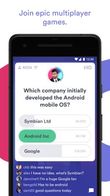 Викторина HQ Trivia с денежными призами появится на Android