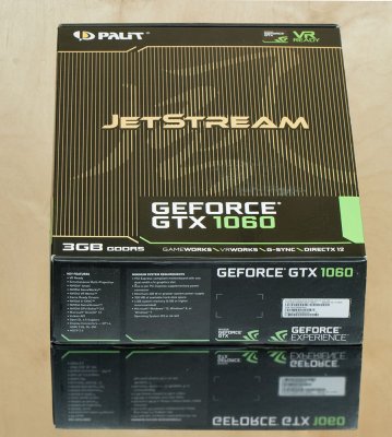 Обзор Palit GeForce GTX 1060 JetStream 3GB: видеокарта для народа — Внешний вид, особенности конструкции. 1