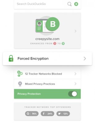 В приложении DuckDuckGo появился блокировщик скрытых трекеров