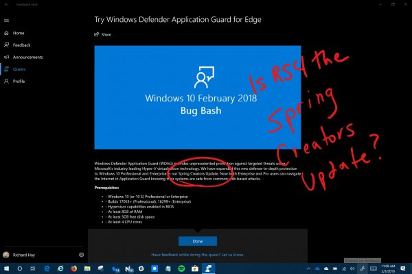 Windows 10 Redstone 4 будет называться Spring Creators Update