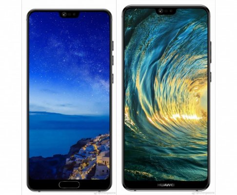 Huawei P20 и P20 Plus предстали на слитых пресс-рендерах