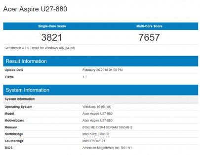 Обзор моноблока Acer Aspire U27-880