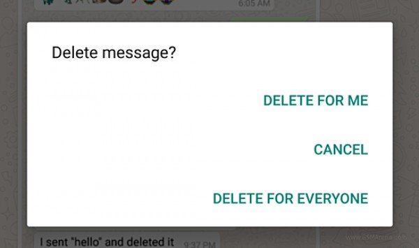 WhatsApp увеличил время для удаления переписки