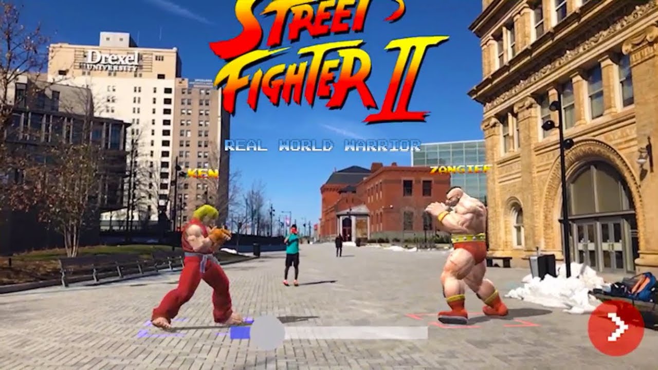 Street Fighter II с мультиплеером запустили в дополненной реальности