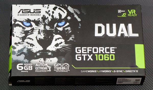 Домашний вариант: обзор видеокарты ASUS GeForce GTX 1060 DUAL OC — Внешний вид, особенности конструкции . 1