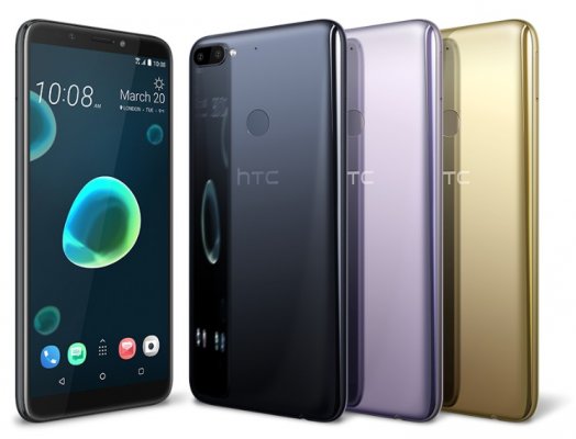 HTC представила смартфоны Desire 12 и Desire 12+ с экранами 18:9